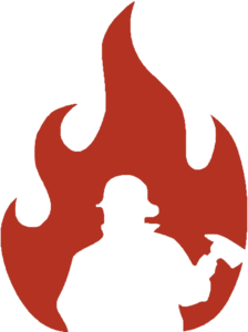 Fire Silhoute Red